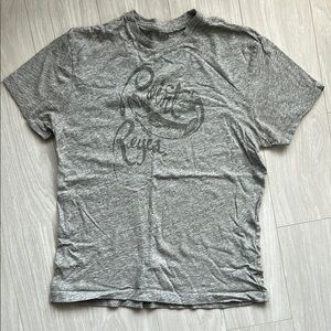 J. Crew Gray Short Sleeve Tee with Graphic Design
